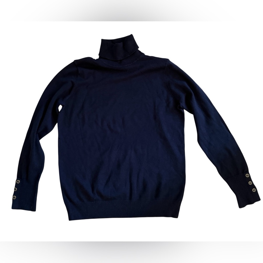 Joseph A Navy Blue Turtleneck Sweater